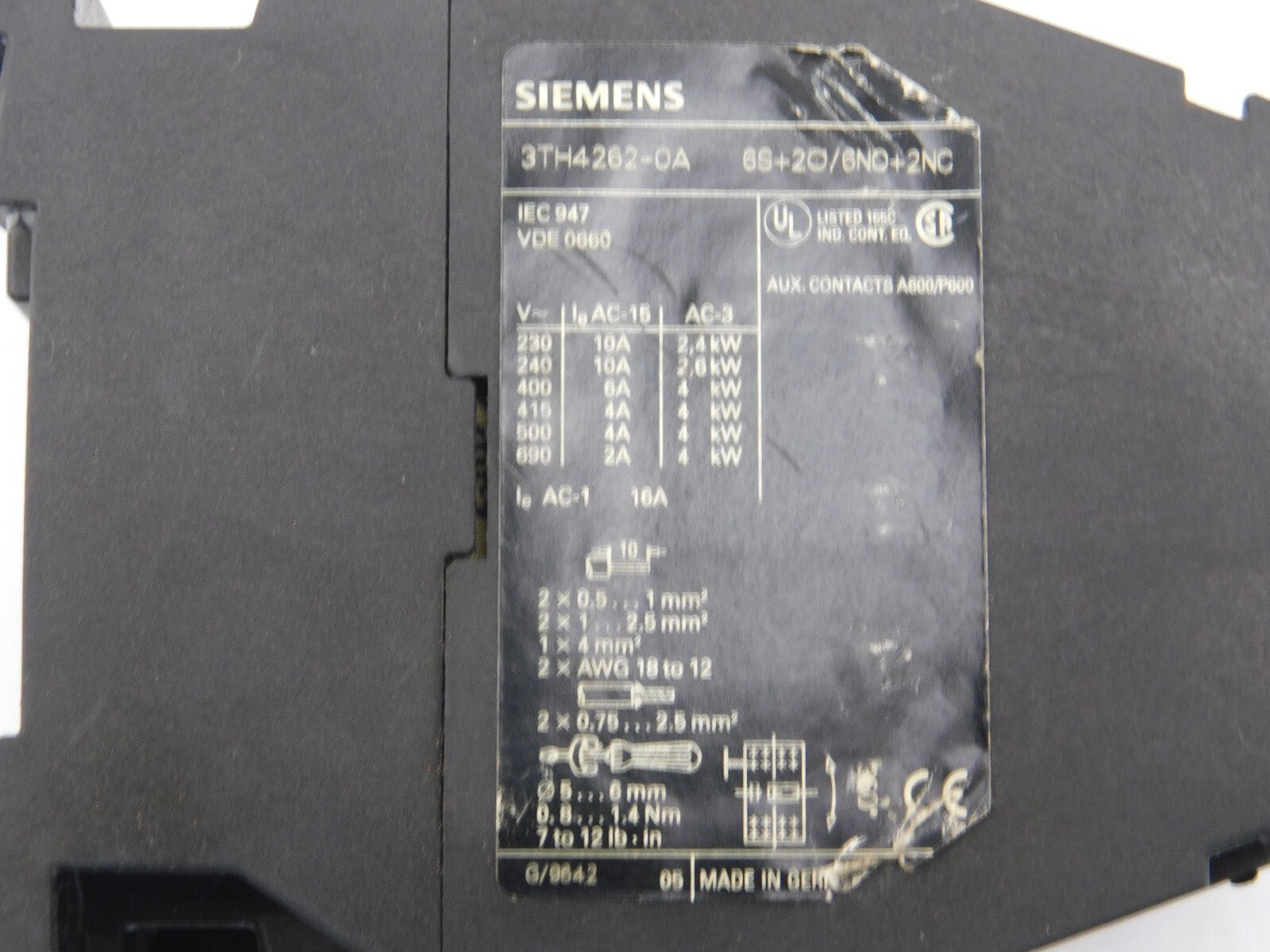 SIEMENS 3TH4262-0A