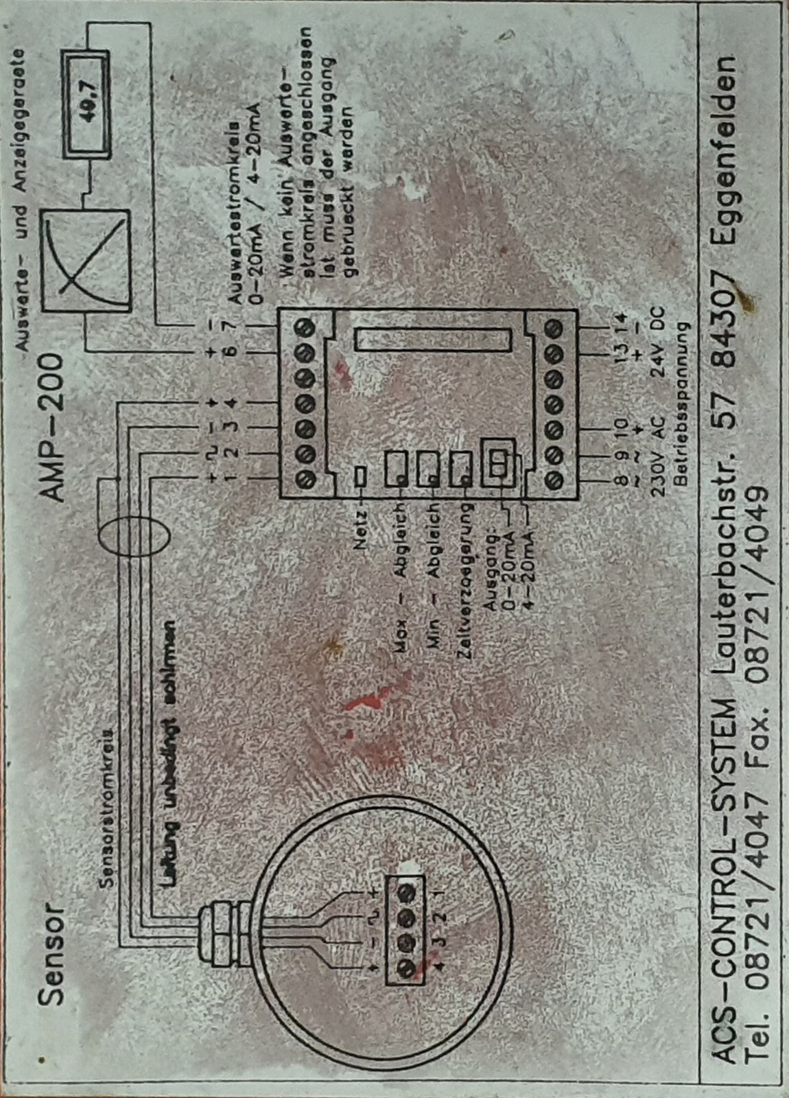 ACS-Control-System Hydrocont Abgleichmodul AMP-200