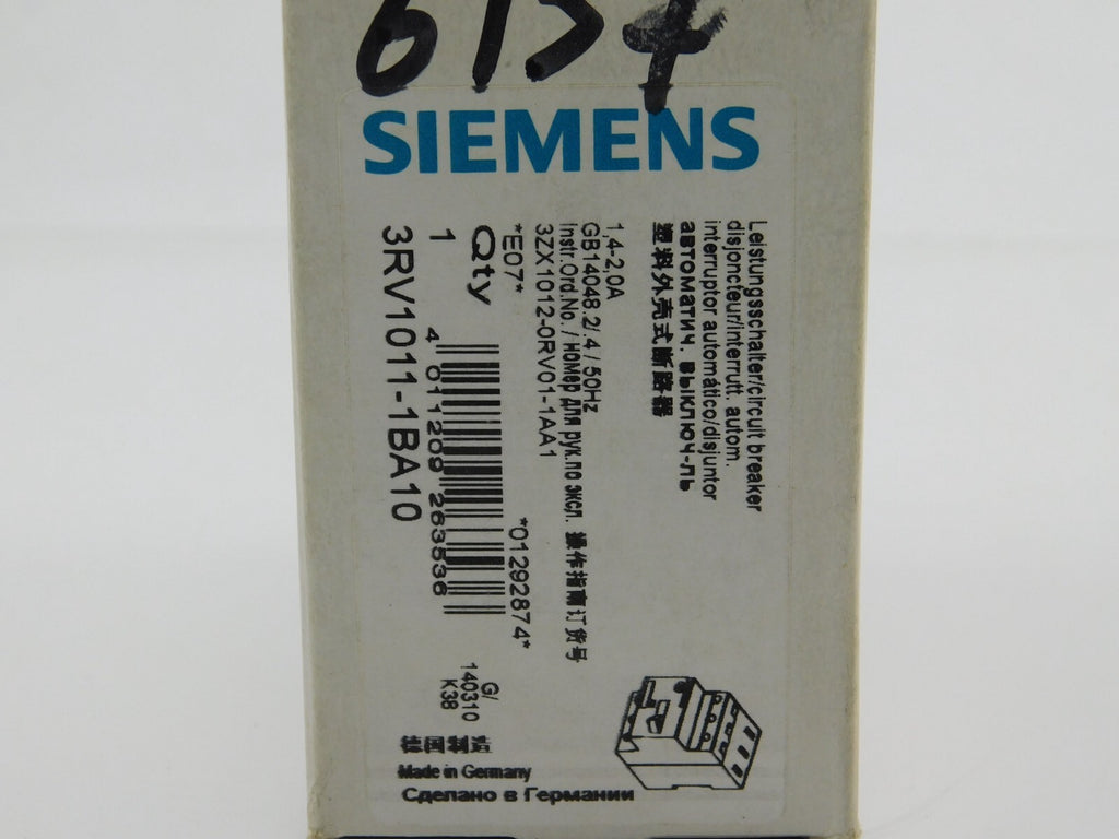SIEMENS Motorabschalter 3RV1011-1BA10
