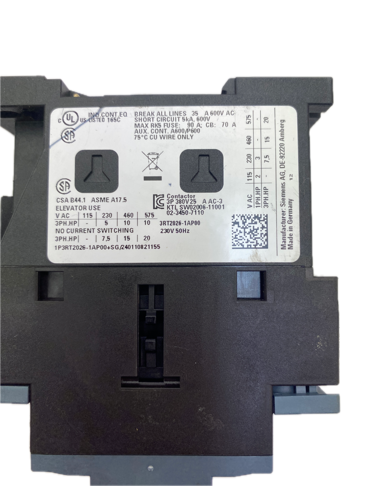 Siemens 3RT2026-1AP00
