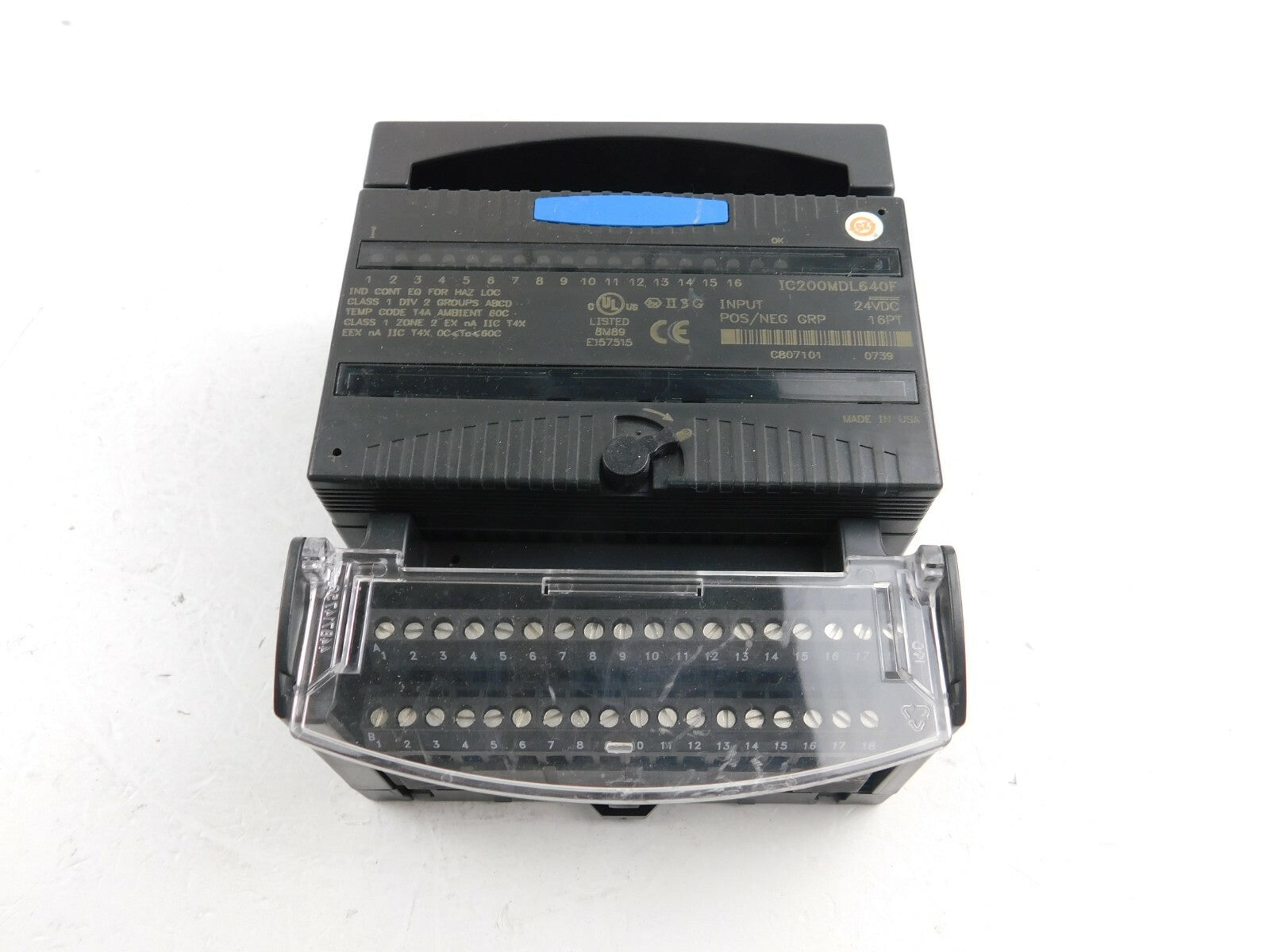 GE Fanuc IC200MDL640F  Input 24 VDC + IC200CHS002K 