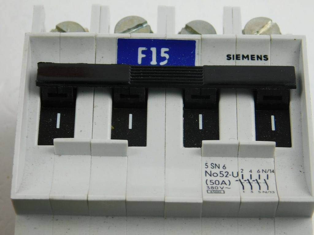 Siemens  5 SN 6  No52-U  50A  4-polig