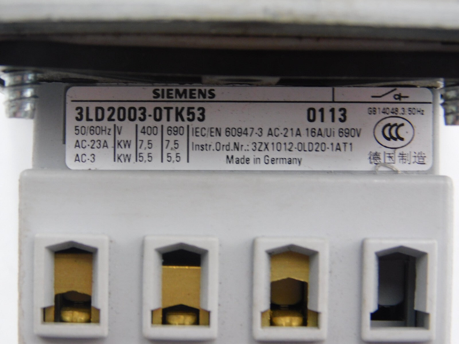 SIEMENS 3LD2003-OTK53
