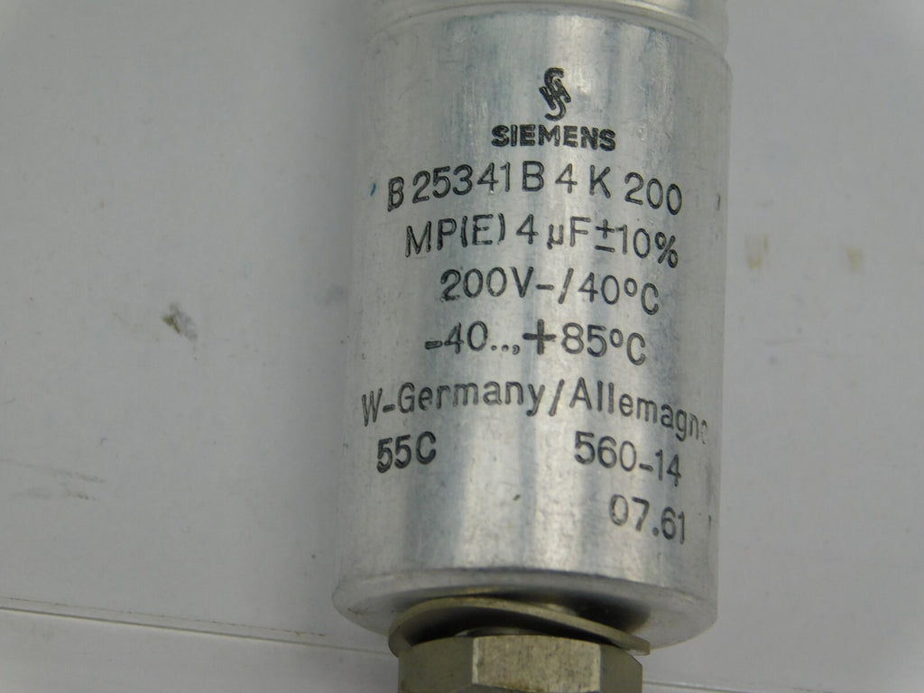 Siemens B25341B4K 200 MP(E) 4µF+-10% 200V-/40°C