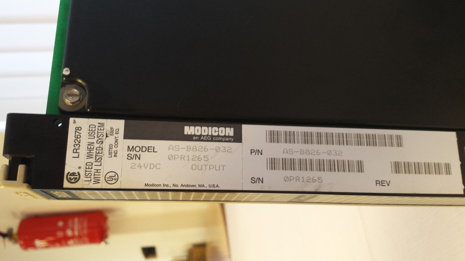 AEG B826 Modicon AS-B826-032 LR32678