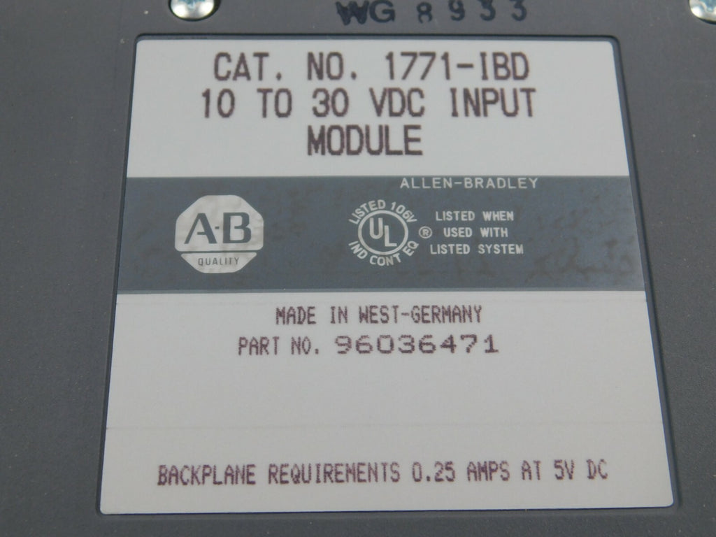 Allen Bradley  CAT.NO.1771-IBD 10 TO 30 VDC 