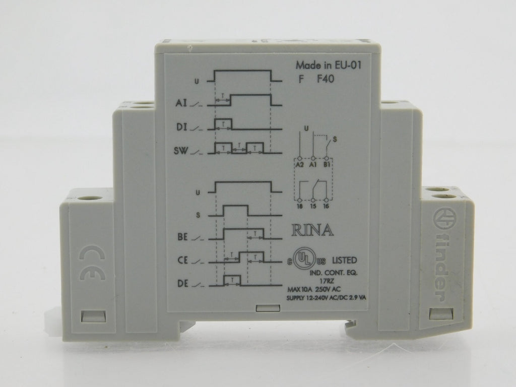 Finder Zeit Relais 80.010.240.0000 16A-250V 12...240V AC-DC