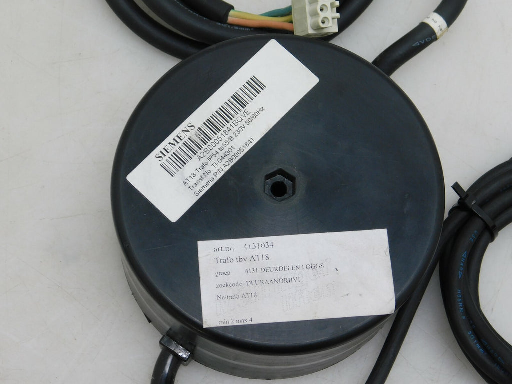 Siemens/Noratel AT18 Trafo IP54 ta55/B Transf.No. TI-044301