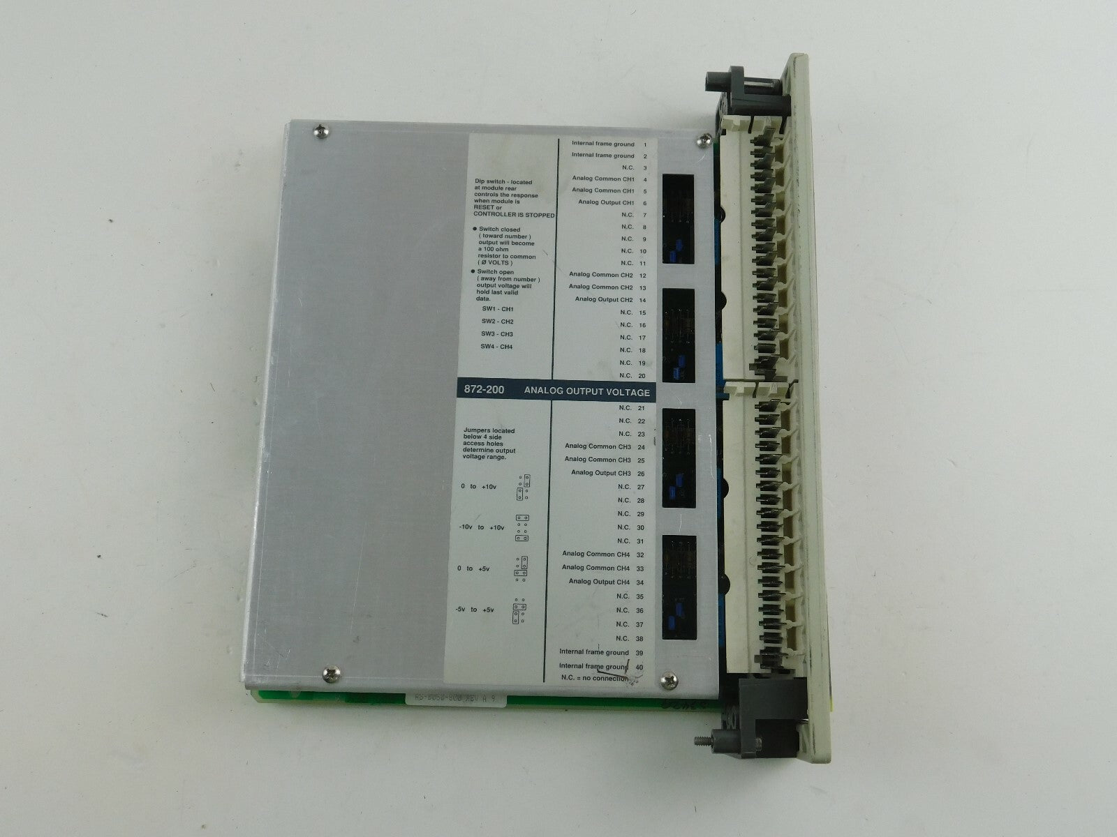 AEG Modicon  AS-B872-200 Analog Voltage Output 