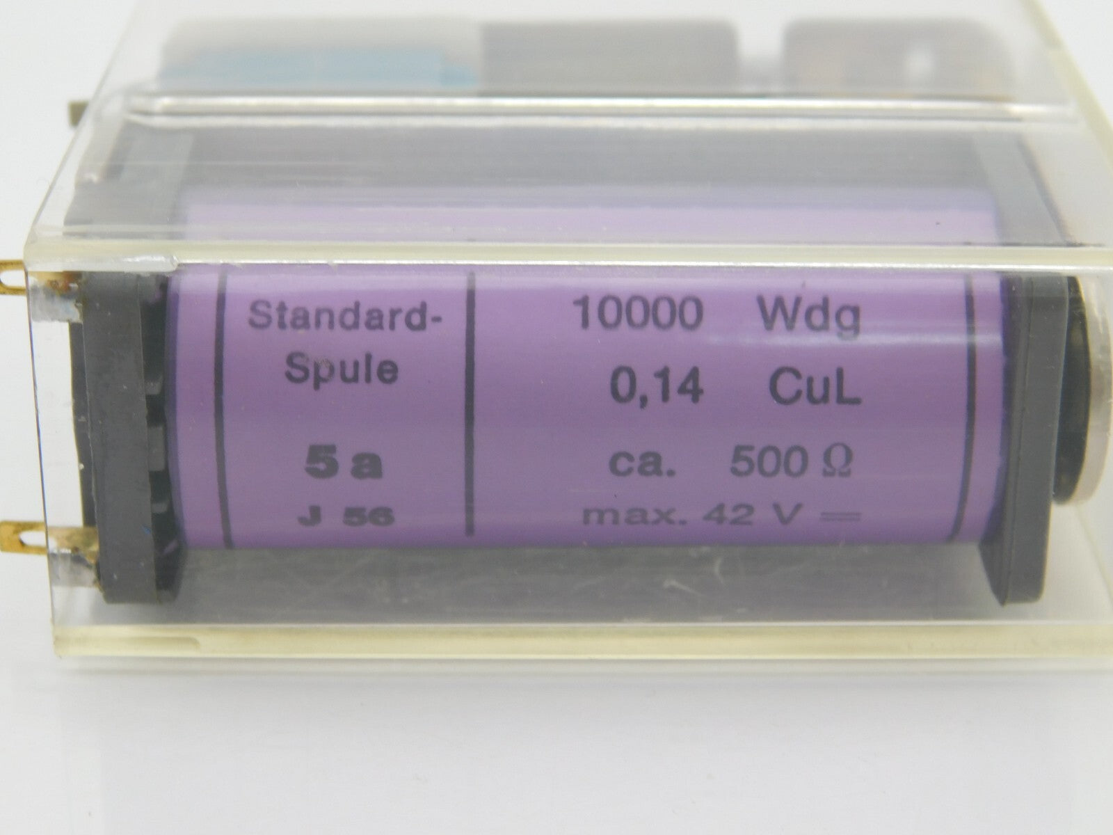 Siemens  Standard Spule 5a J56 10000 Wdg 0,14 CuL Ca 500 Ohm Max 42 V
