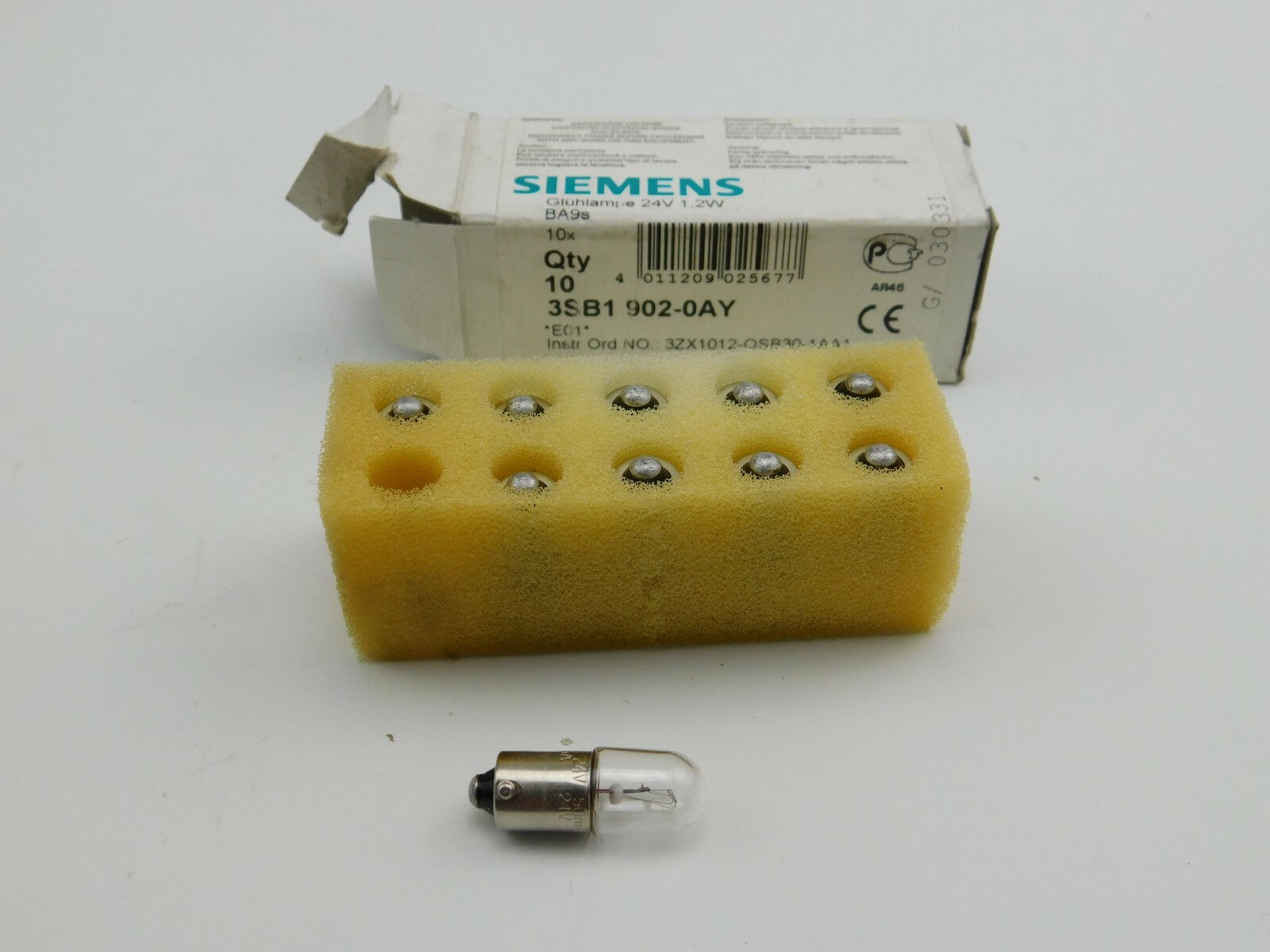 SIEMENS 3SB1 902-0AY Glühlampe 24 V 1,2 W