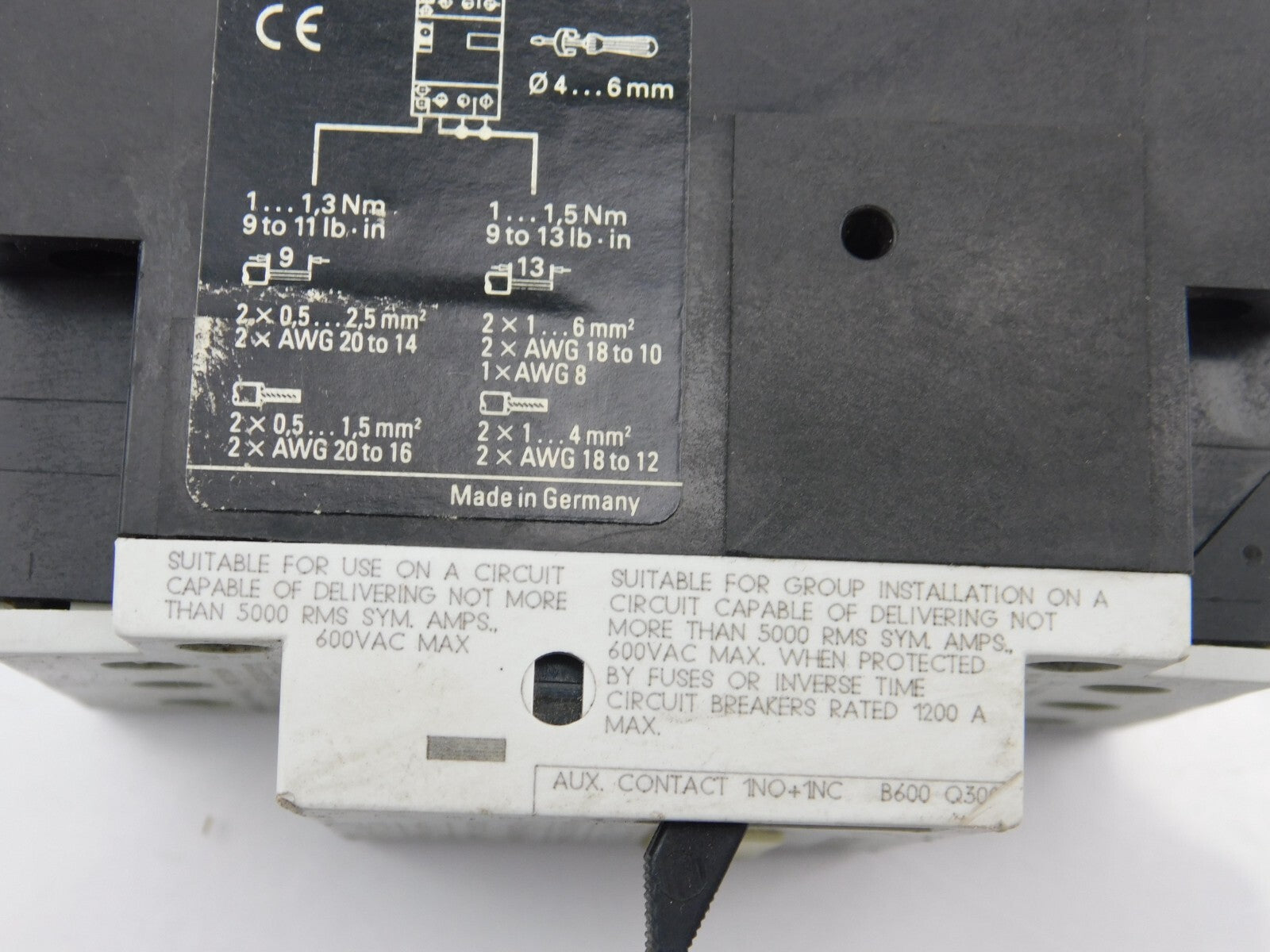 SIEMENS Leistungsschalter 3VU1300-1MD00