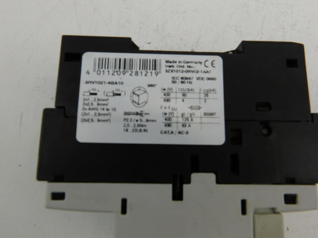 SIEMENS SIRIUS Leistungsschalter  3RV1021-4BA10 14 20A