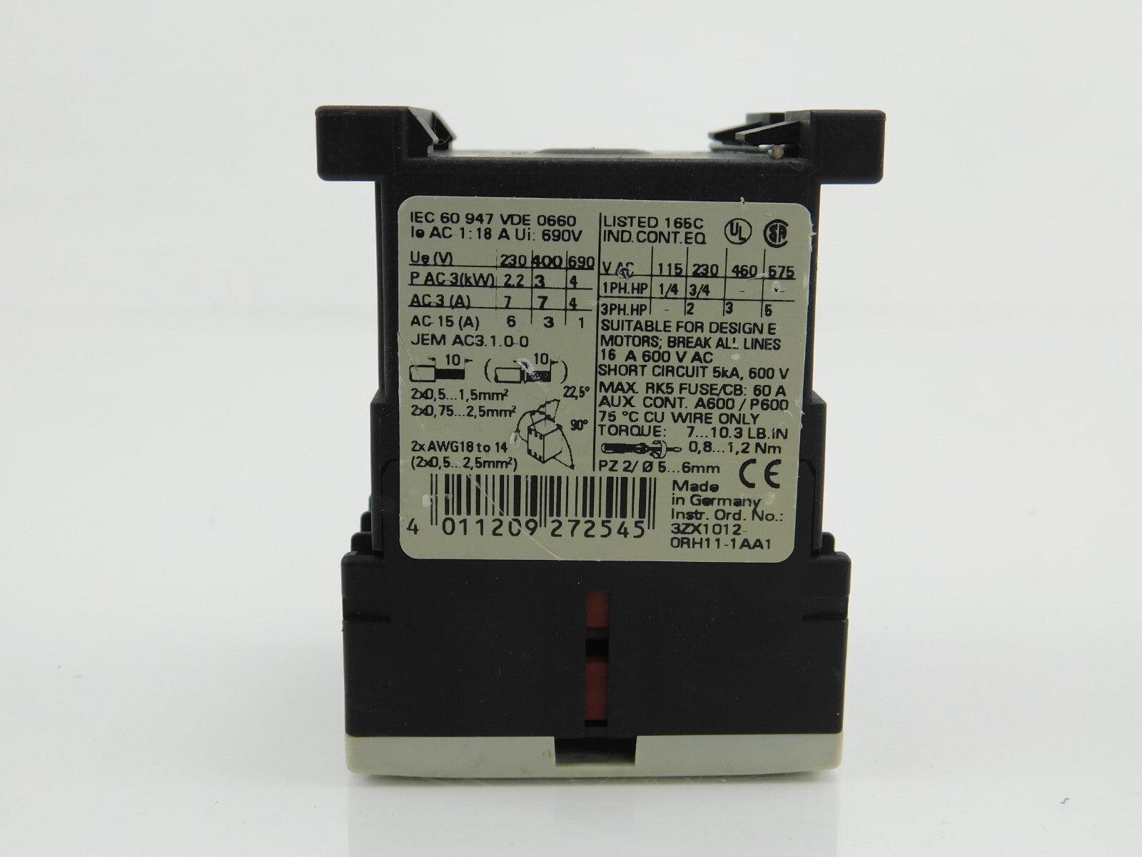 SIEMENS Leistungsschütz 3RT1015-1BB41 ** 5 Stück **