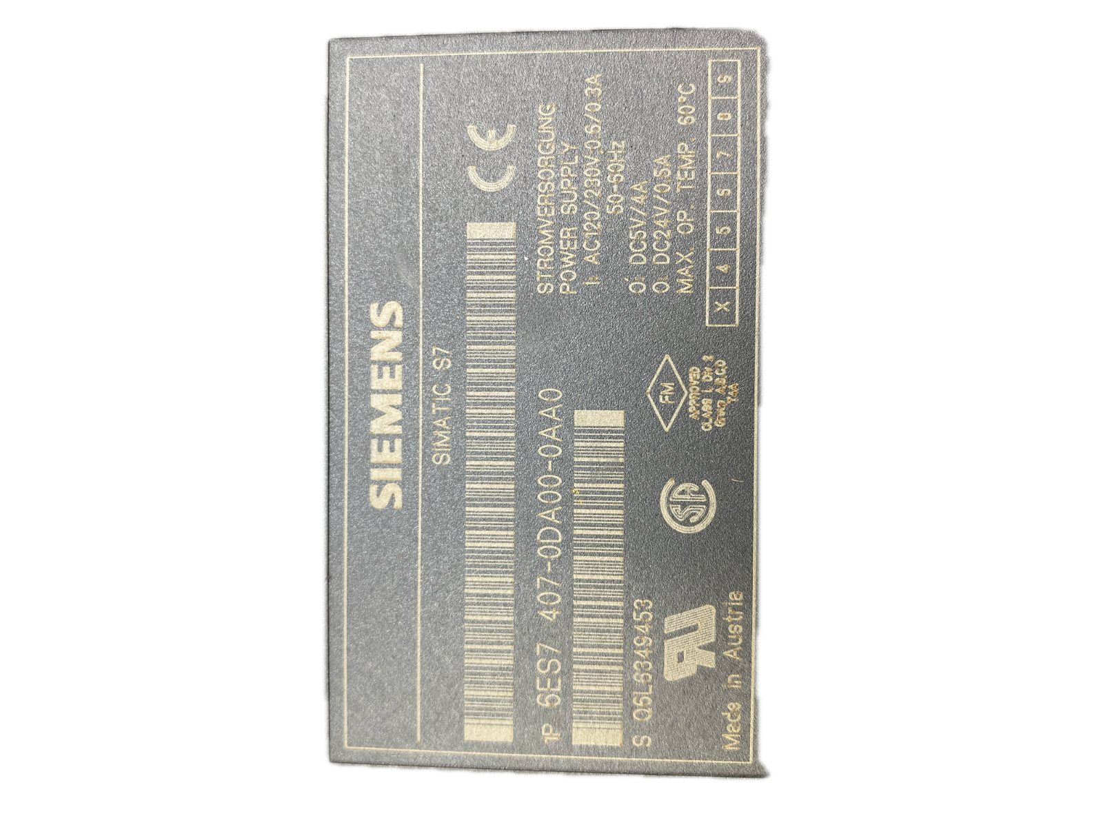 SIEMENS SIMATIC S7 6ES7 407-0DA00-0AA0 ...Defekt