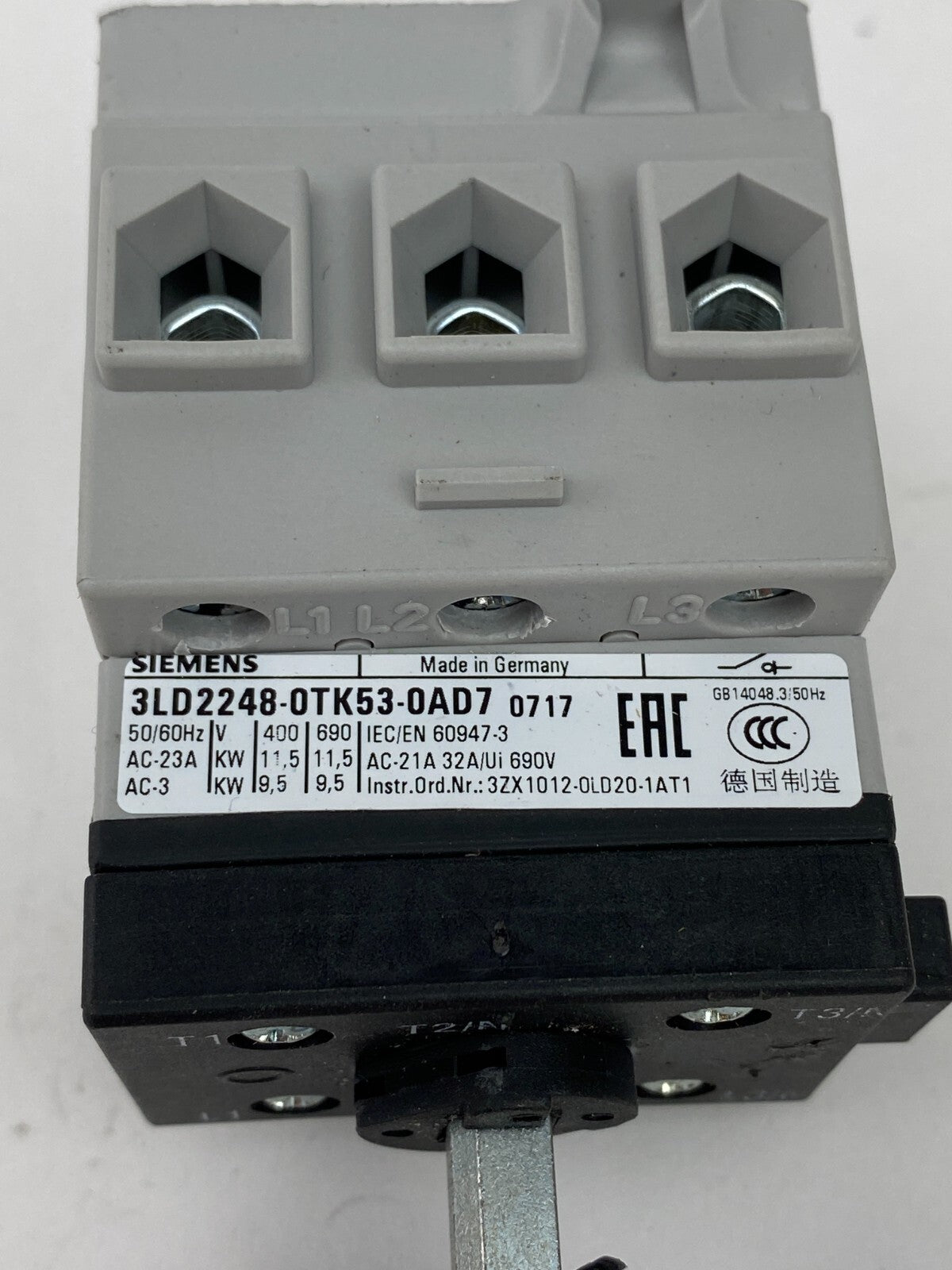 SIEMENS 3LD2248-0TK53-0AD7 0717