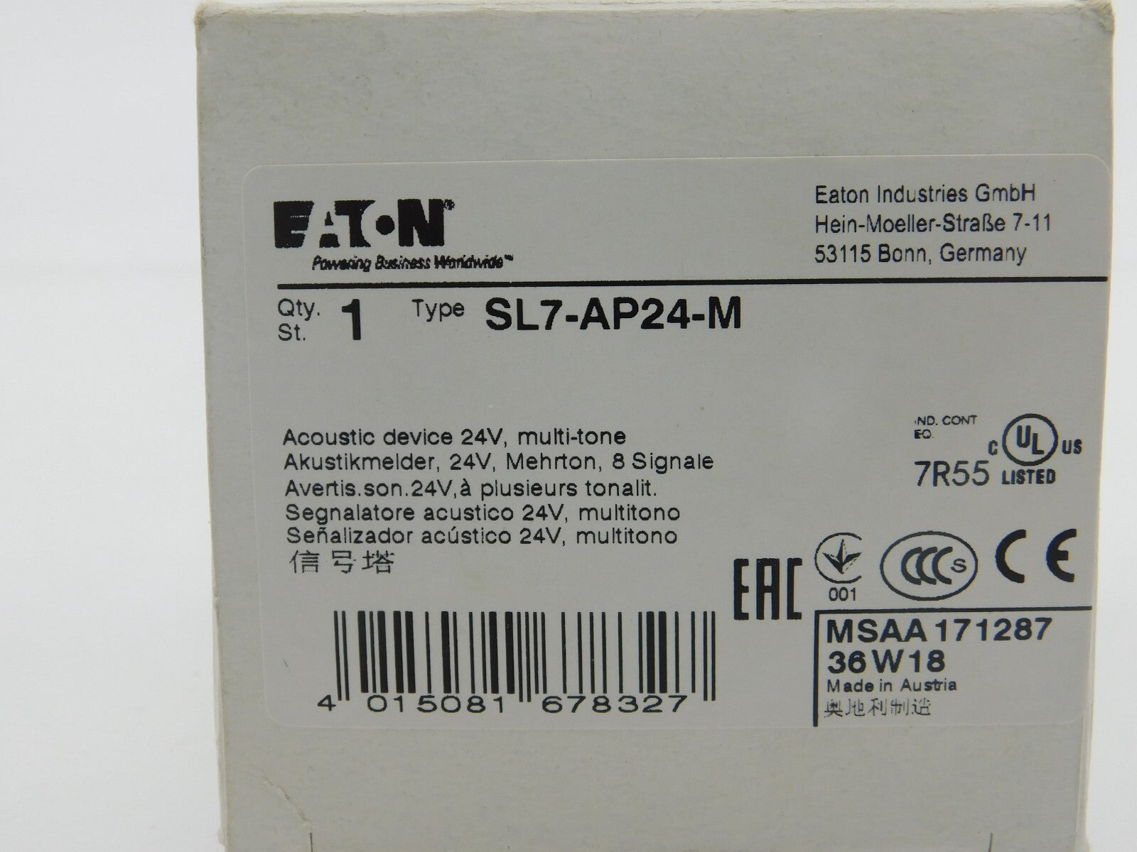 EATON Akustikmelder SL7-AP24-M