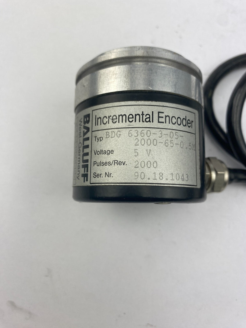 BALLUFF Incremental Encoder BGD 6360-3-05-2000-65-0.5M