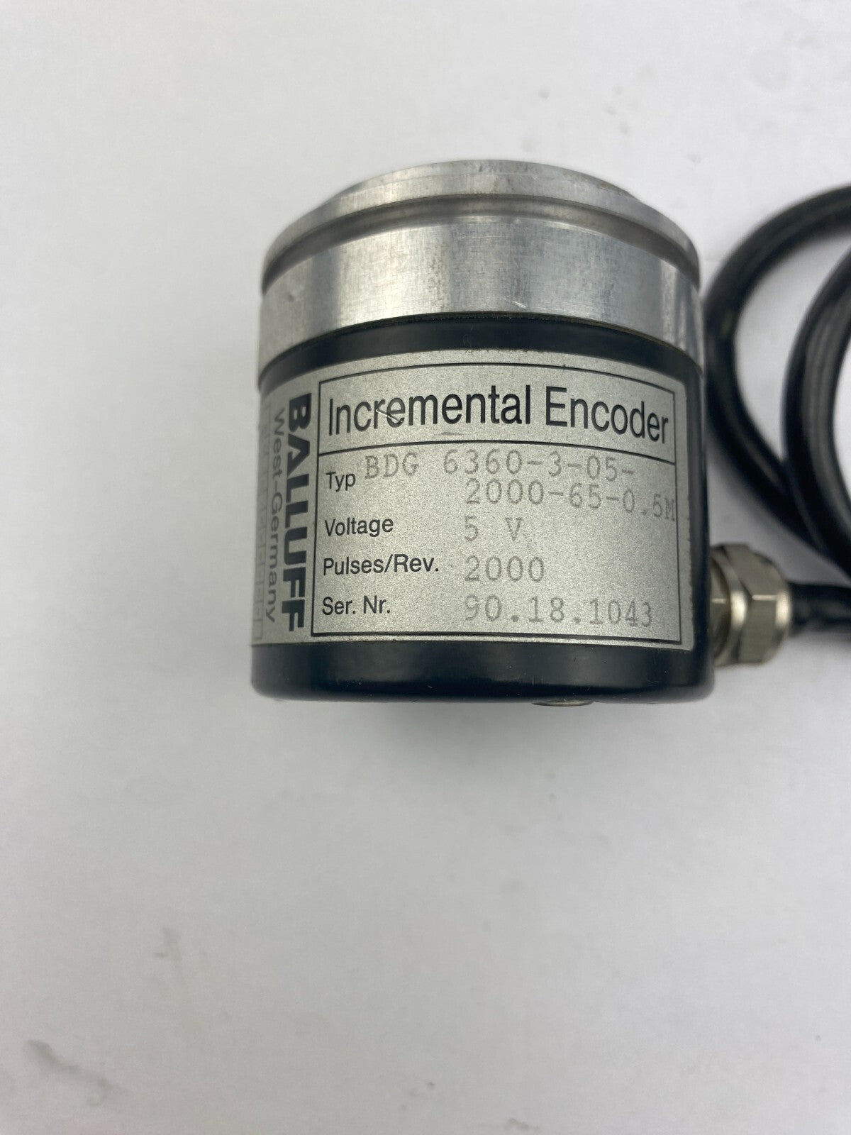 BALLUFF Incremental Encoder BGD 6360-3-05-2000-65-0.5M