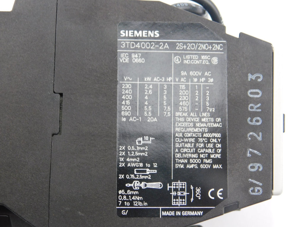 Siemens 3TD40