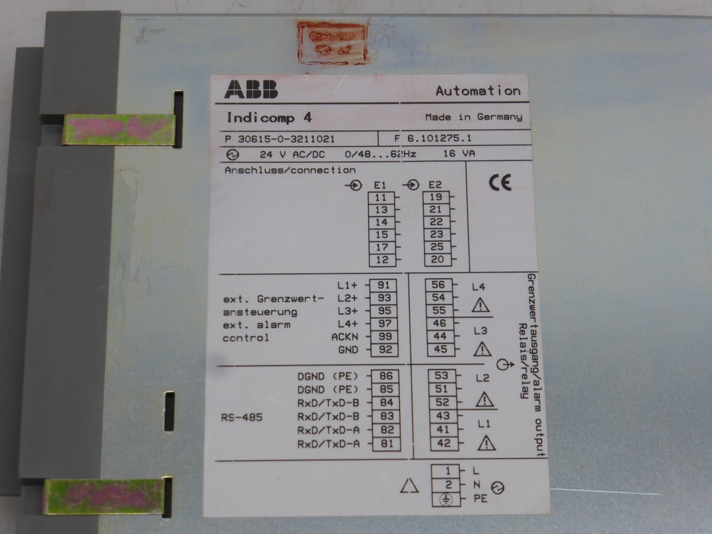 ABB H&B Indicomp 4  P 30615-0-3211021  F 6.101275.1