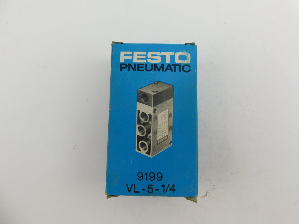 FESTO PNEUMATIC VL-5-1/4 TYP 9199 