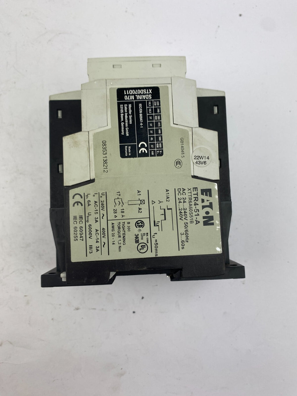 EATON DIL M40 XCE040D + EATON ETR4-51-A