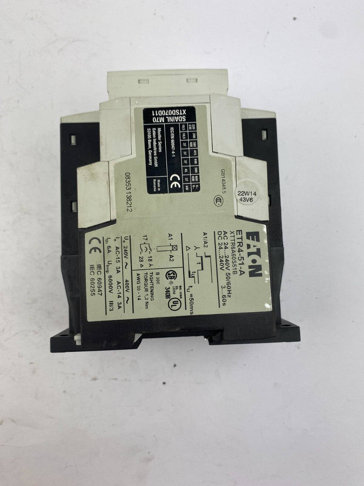 EATON DIL M40 XCE040D + EATON ETR4-51-A