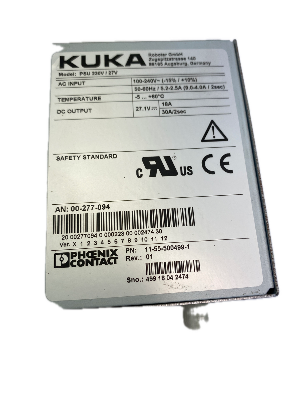 KUKA Model: PSU 230V / 27V