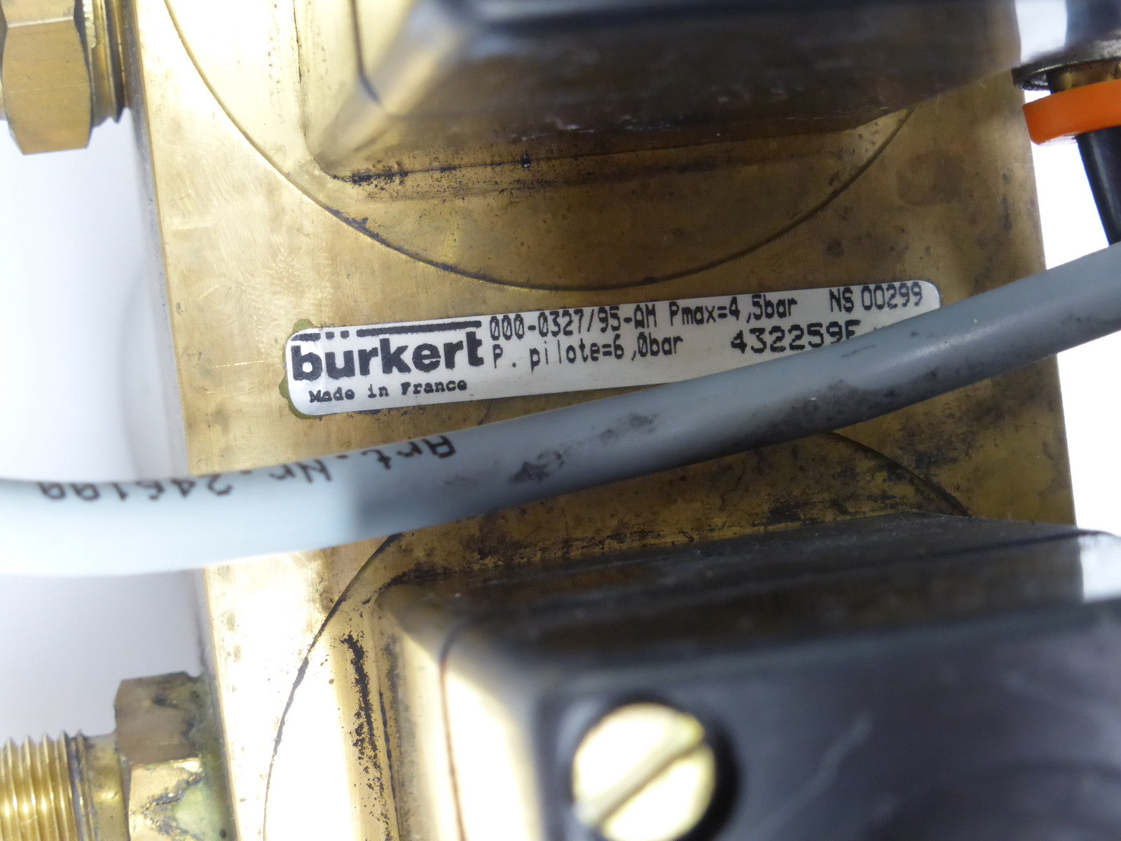 Bürkert 000-0327/95-AM Pmax=4,5bar 432259 && 125367W 