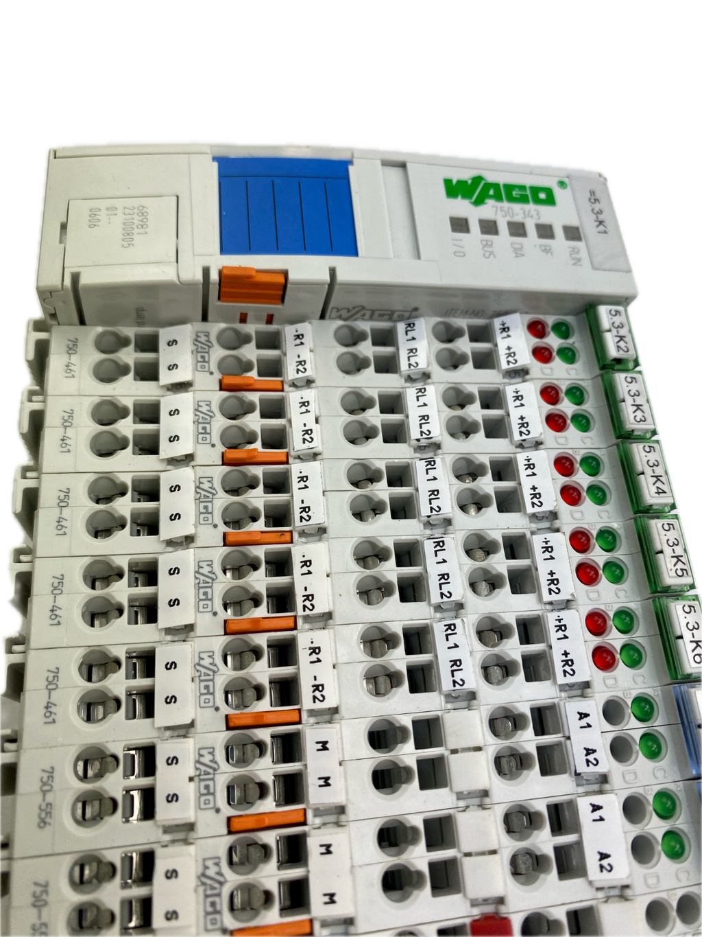 WAGO 750-343 mit Ein- und Ausgänge