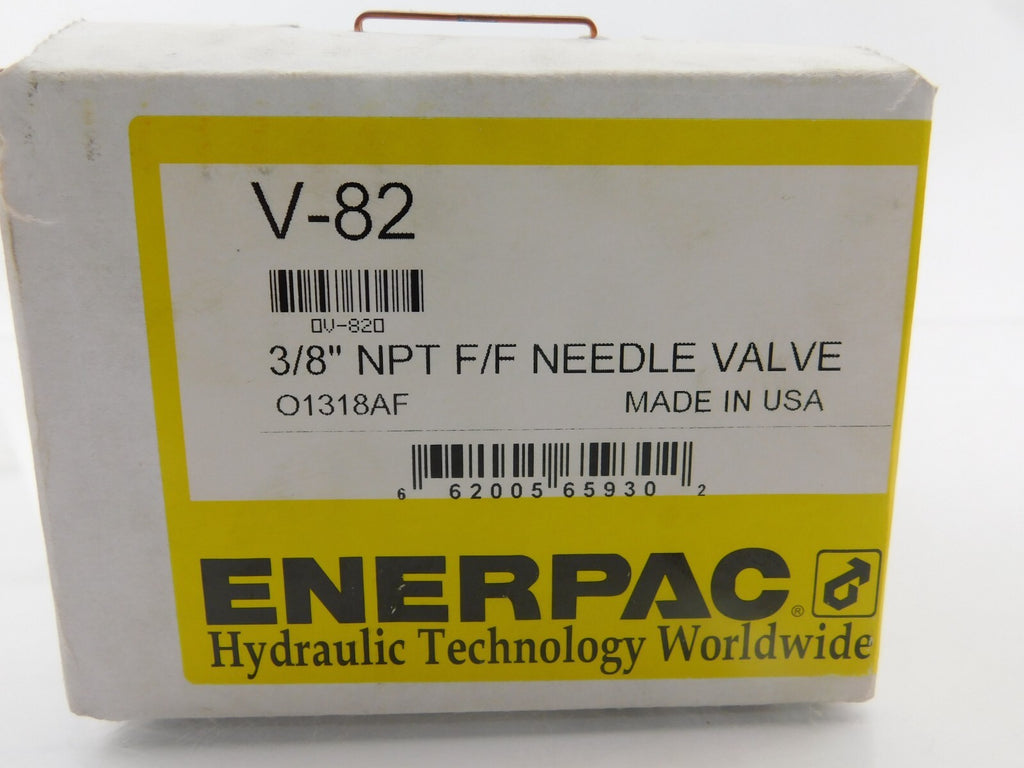 ENERPAC V-82 3/8 " NPT F/F NEEDLE VALVE 01318AF