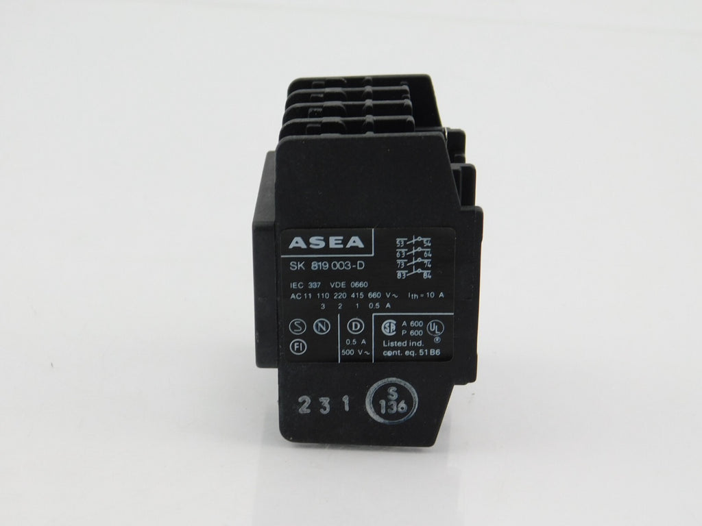 ABB ASEA CONTACT BLOCK SK 819 003-D