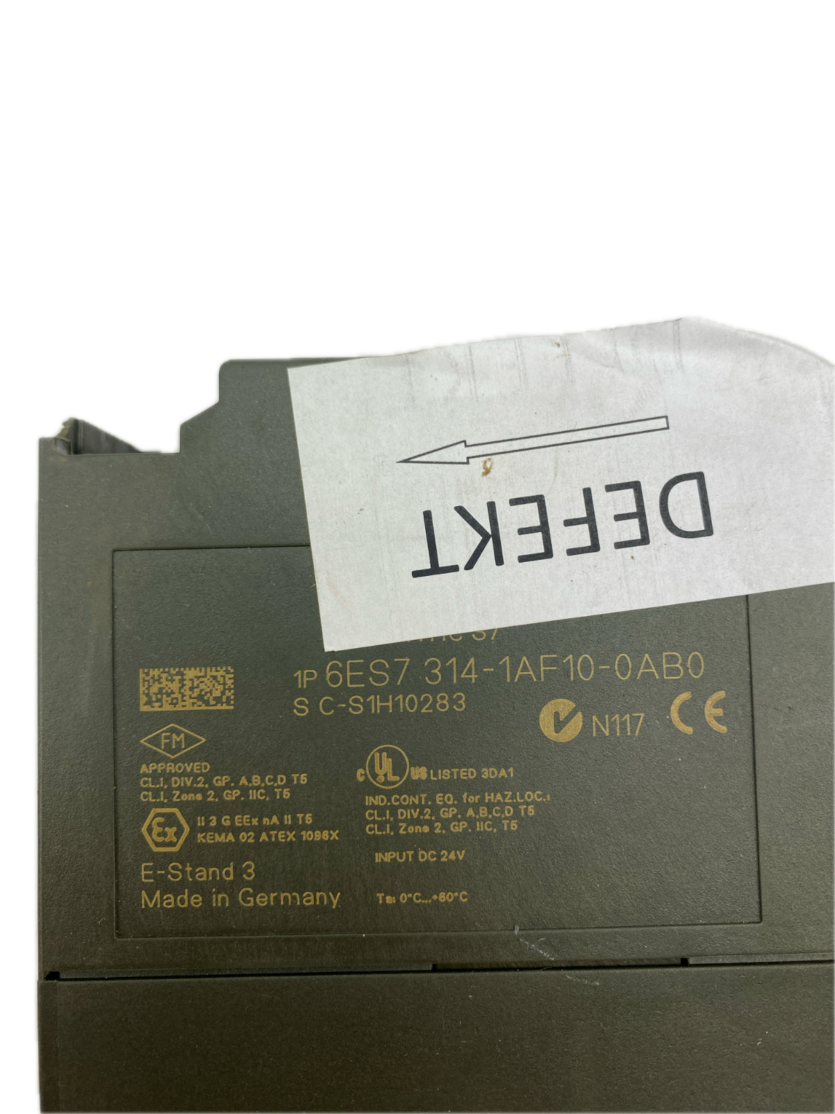 SIEMENS CPU314 SIMATIC S7 6ES7 314-1AF10-0AB0 ... Defekt