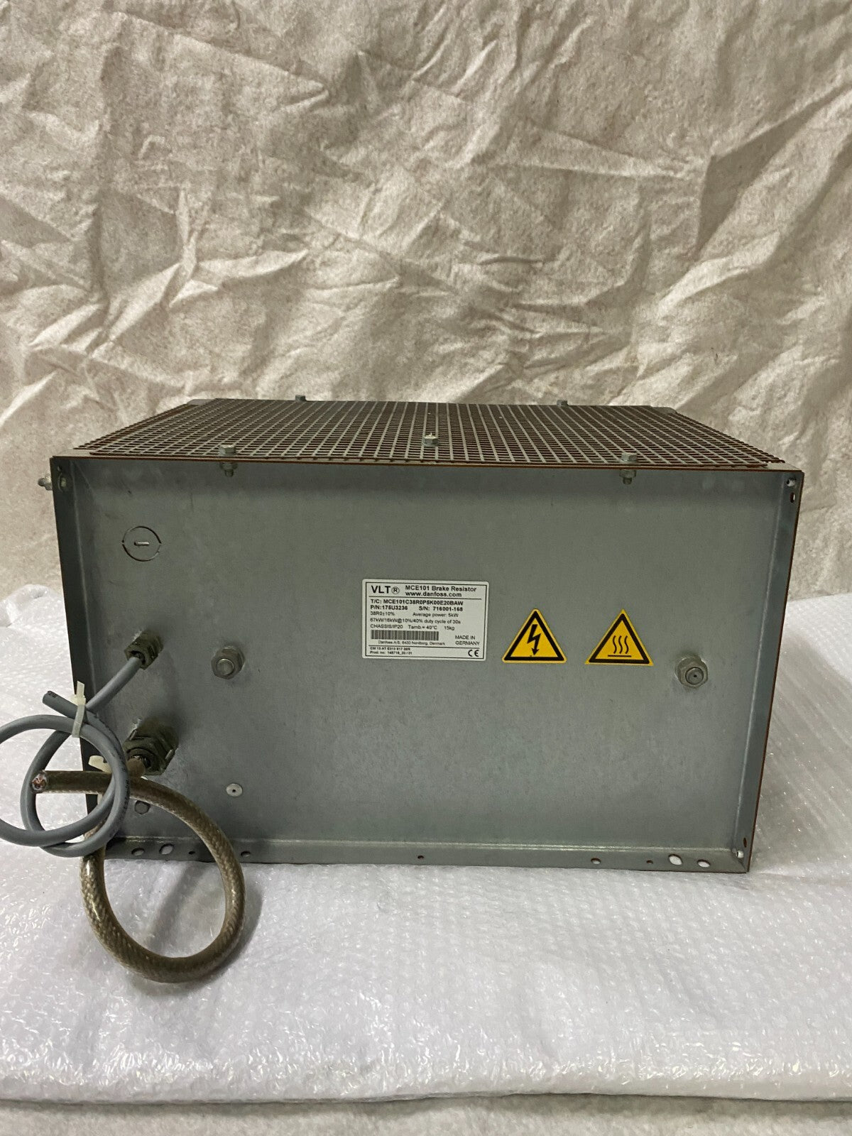 Danfoss VLT MCE101 Brake Resistor MCE101C38R0P5K00E20BAW 175U3236 5kW