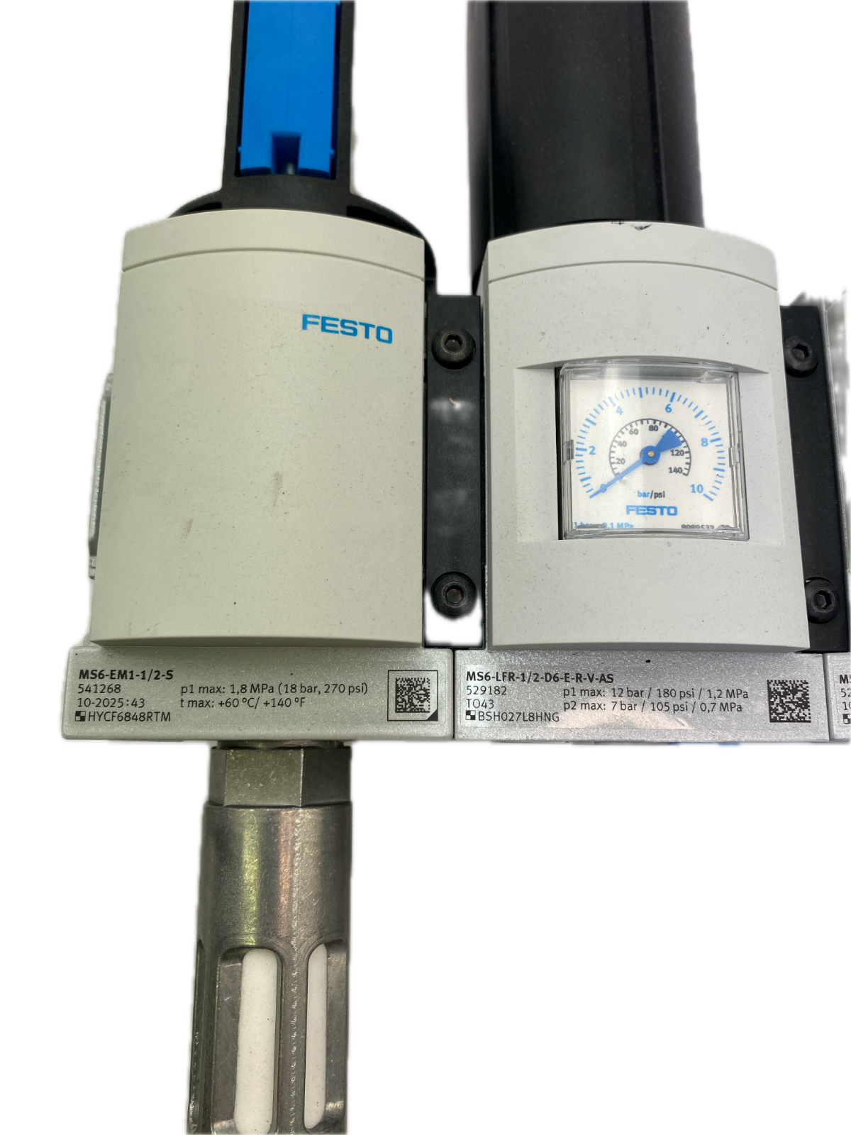 Festo Wartungsgeräte-Kombination der MS6-Serie.