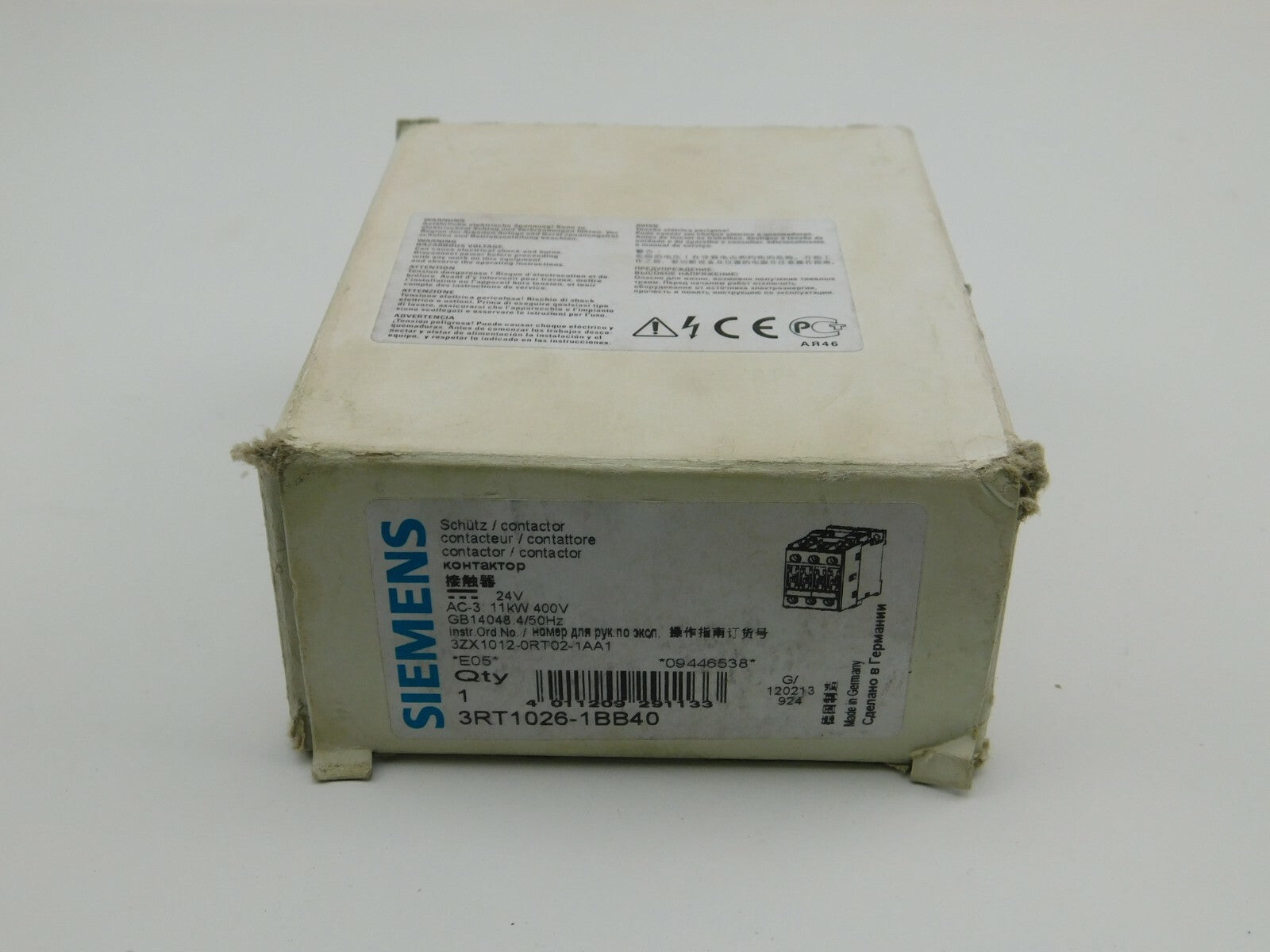 SIEMENS Leistungsschütz 3RT1026-1BB0 120213