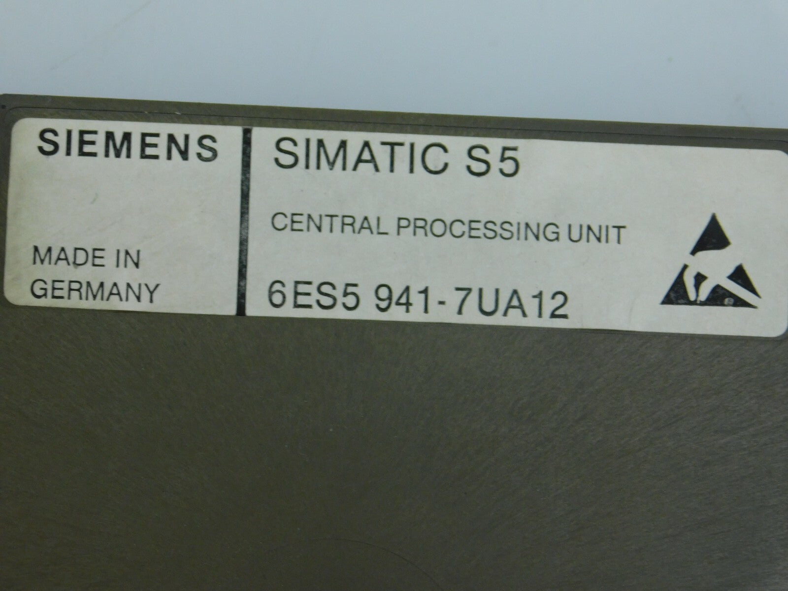 SIEMENS SIMATIC S5 6ES5 941-7UA12