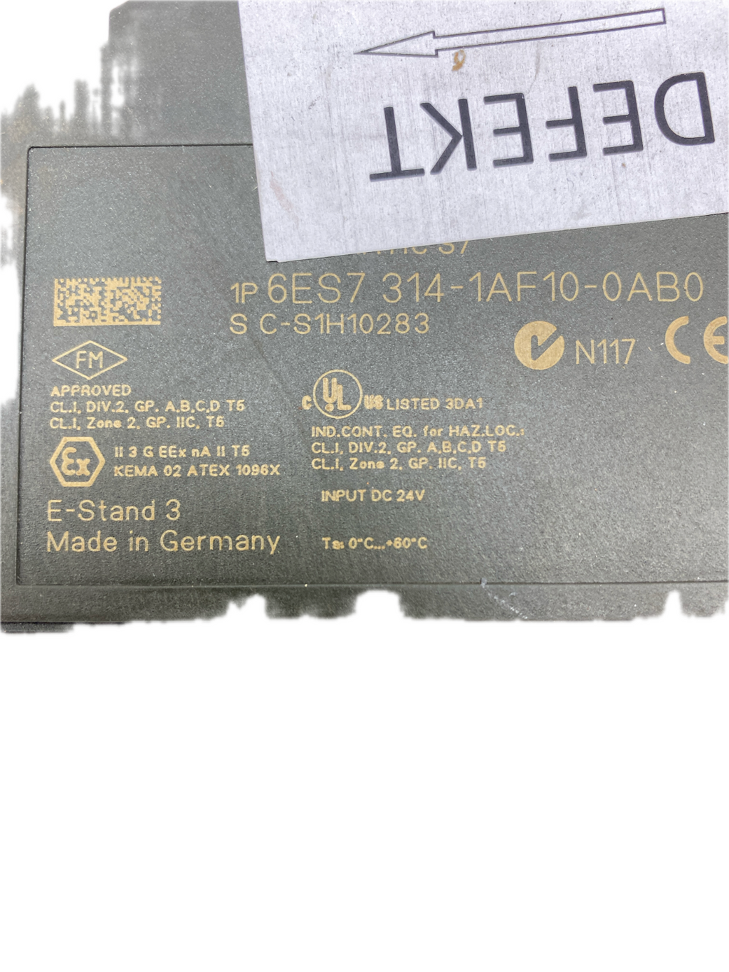 SIEMENS CPU314 SIMATIC S7 6ES7 314-1AF10-0AB0 ... Defekt