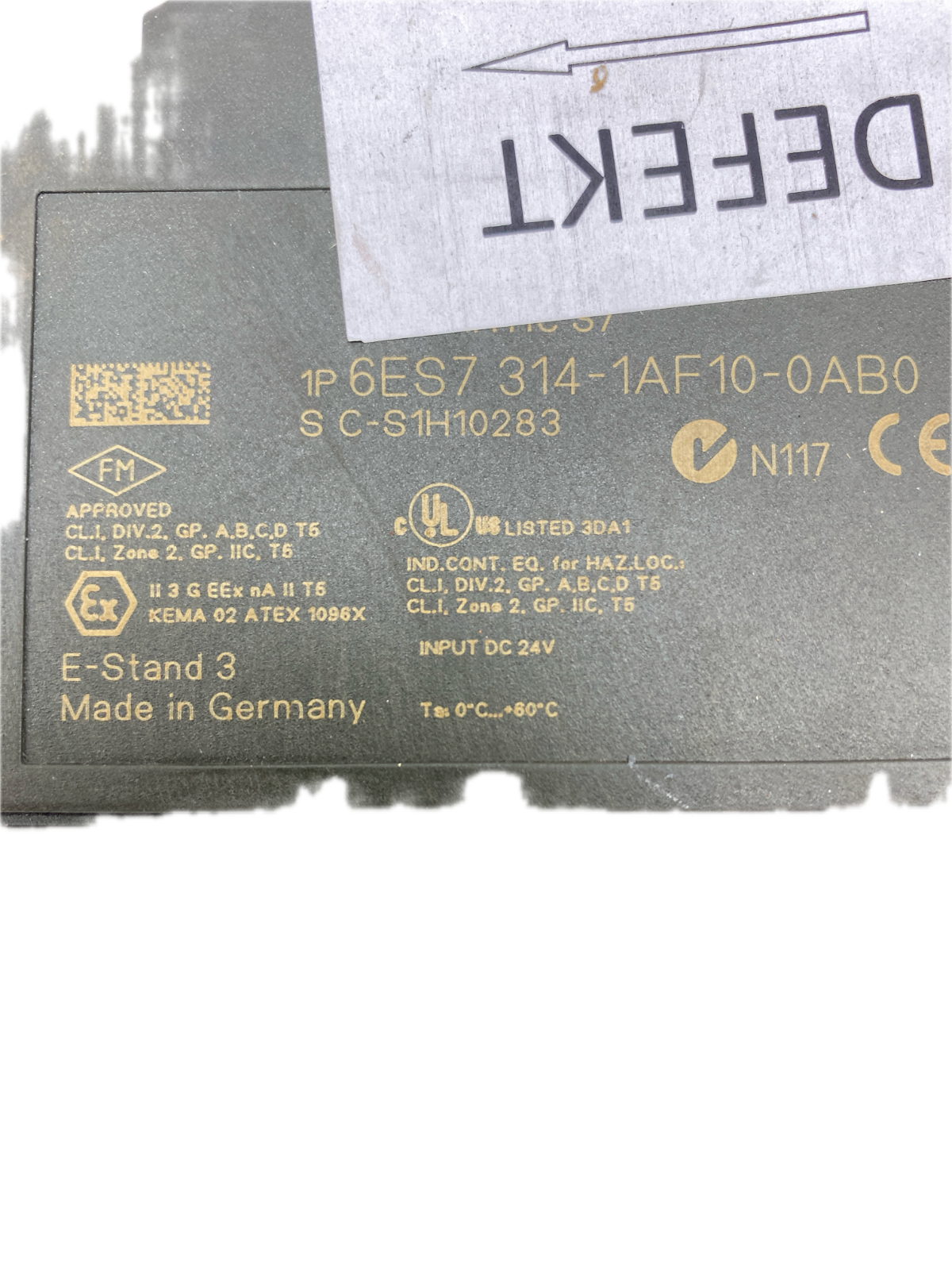 SIEMENS CPU314 SIMATIC S7 6ES7 314-1AF10-0AB0 ... Defekt