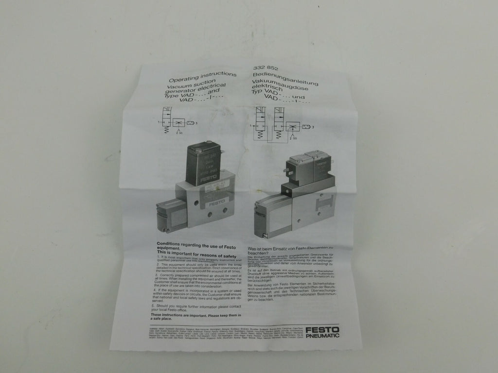 FESTO Vakuumsaugdüse VAD-ME-I-3/8 35533