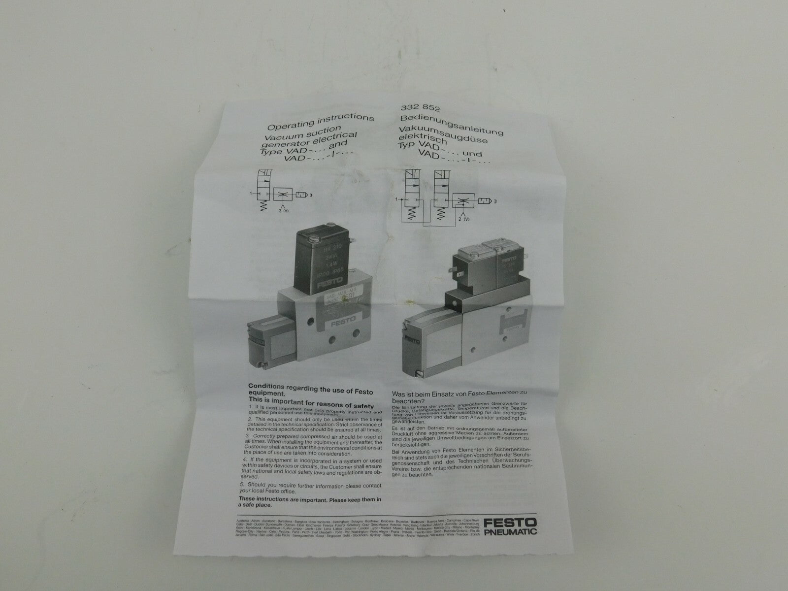 FESTO Vakuumsaugdüse VAD-ME-I-3/8 35533