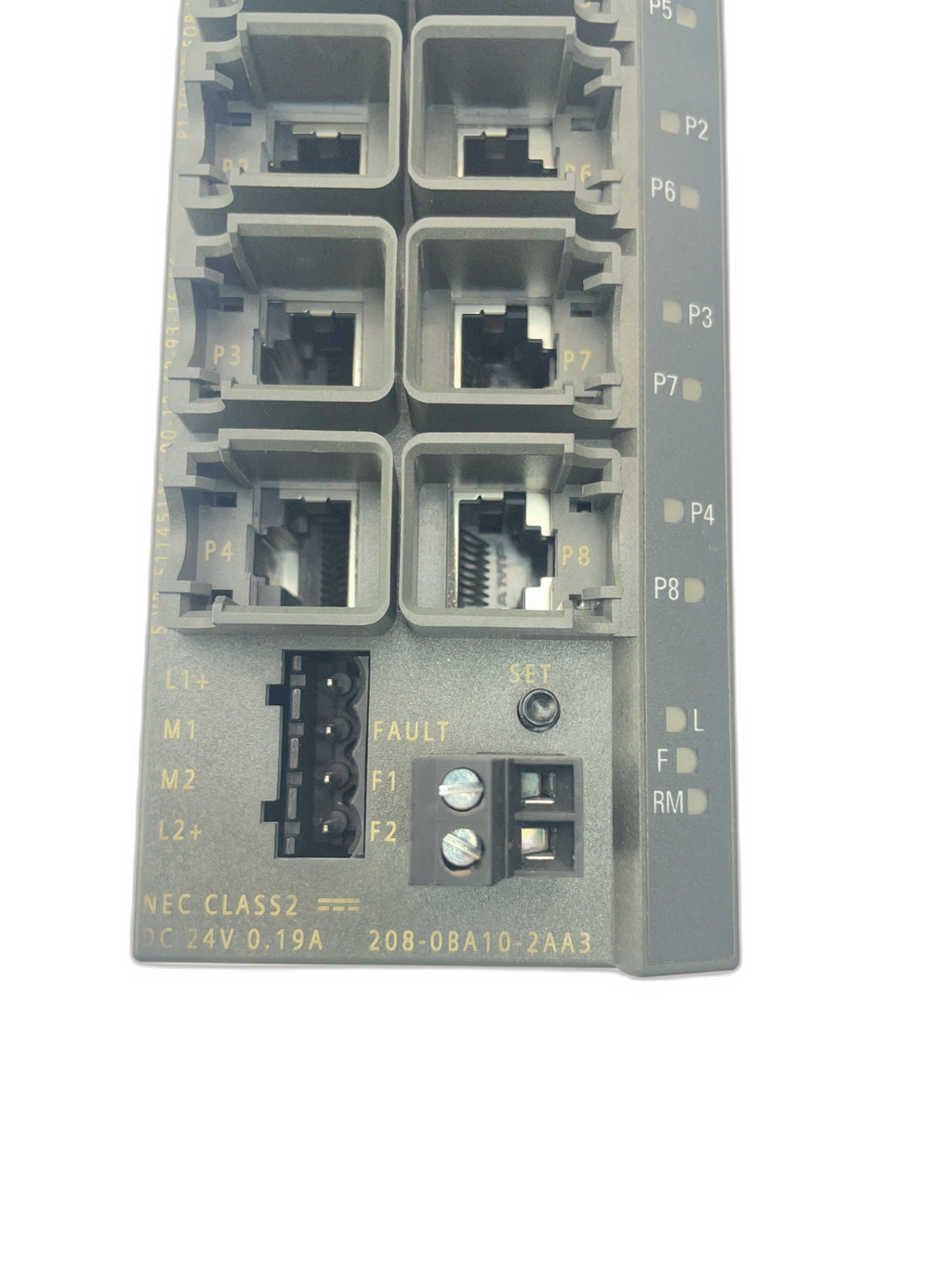 Siemens SCALANCE X208 Industrial Ethernet Switch 8-Port (6GK5 208-0BA10-2AA3)