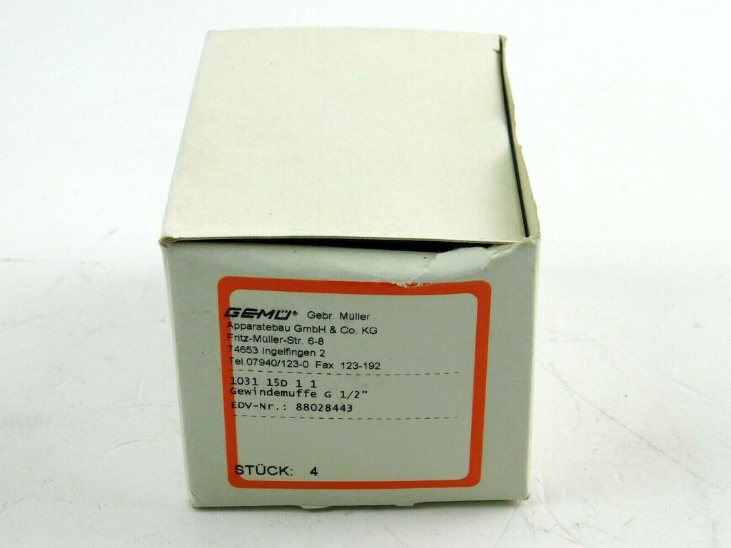 Gemü Gewindemuffe G 1/2" 1031 15D 1 1  ** 4 Stück **
