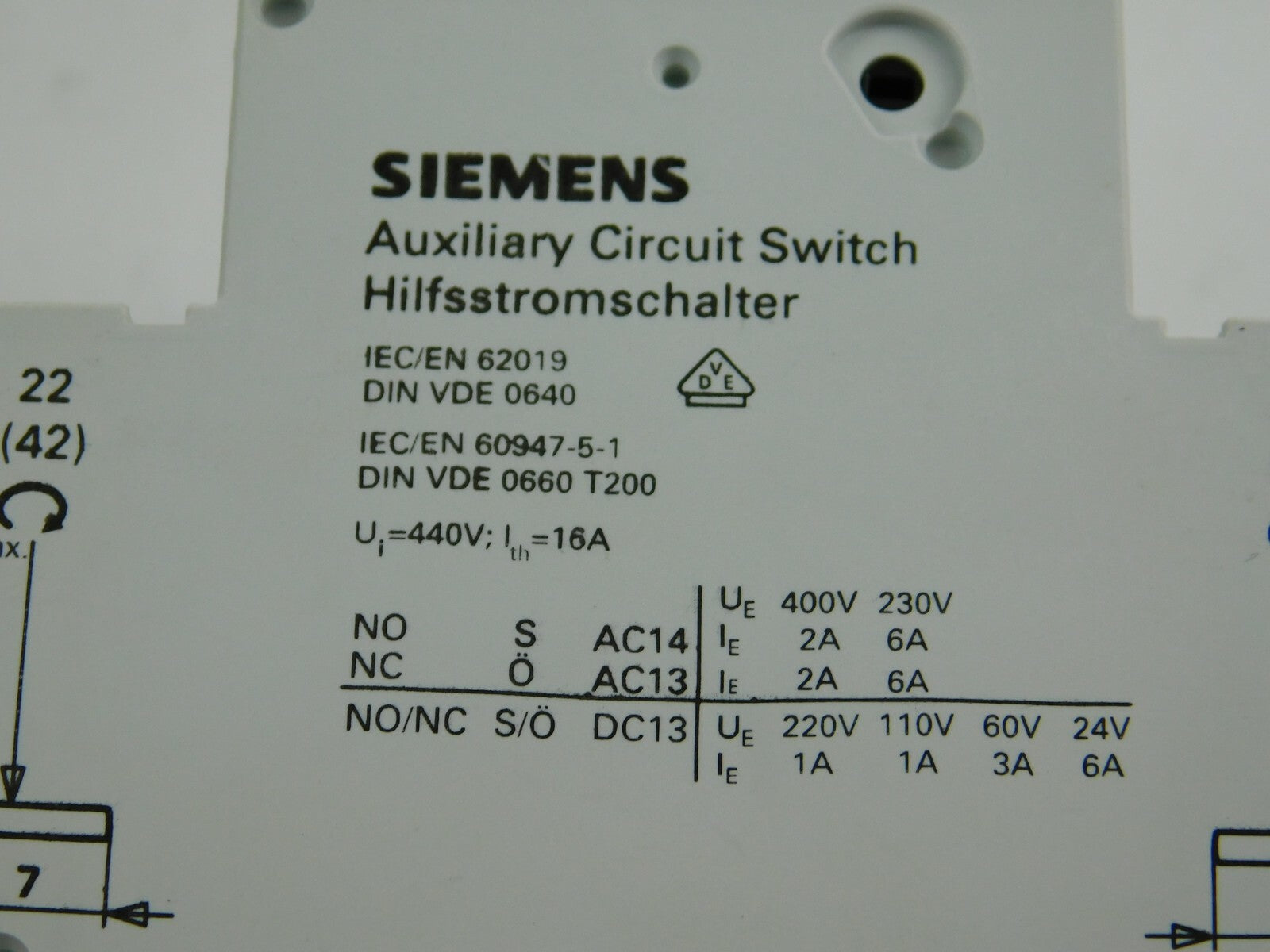 Siemens Schützschalter 5SY63 MCB C6