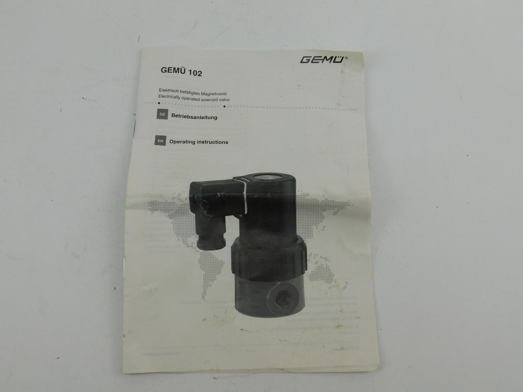 GEMÜ 102 6D 1 1141 24 DC 88025801-10647583 PS 4,0 BAR 7W