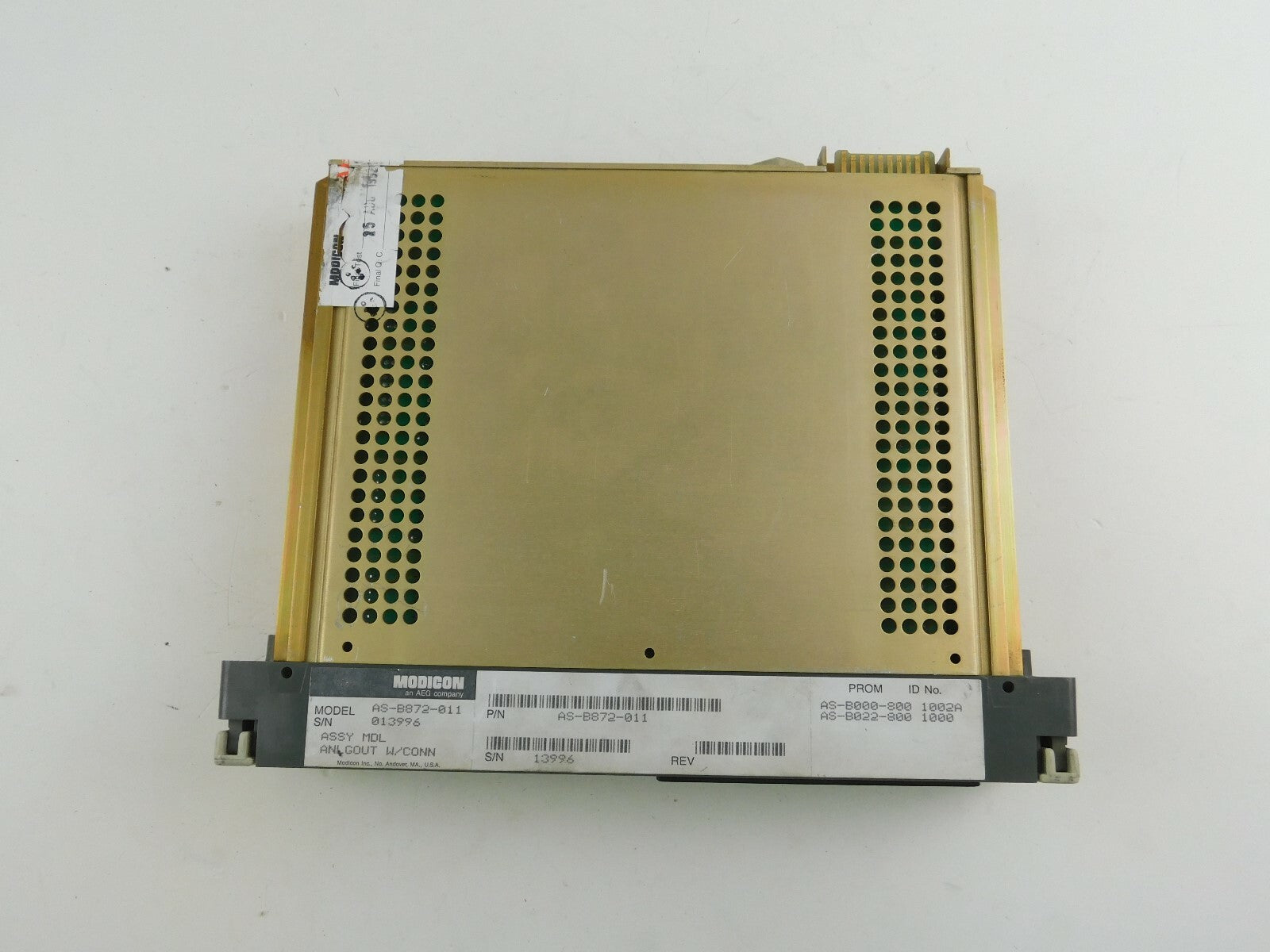 AEG Modicon  AS-B872-011 Analog Voltage Output 