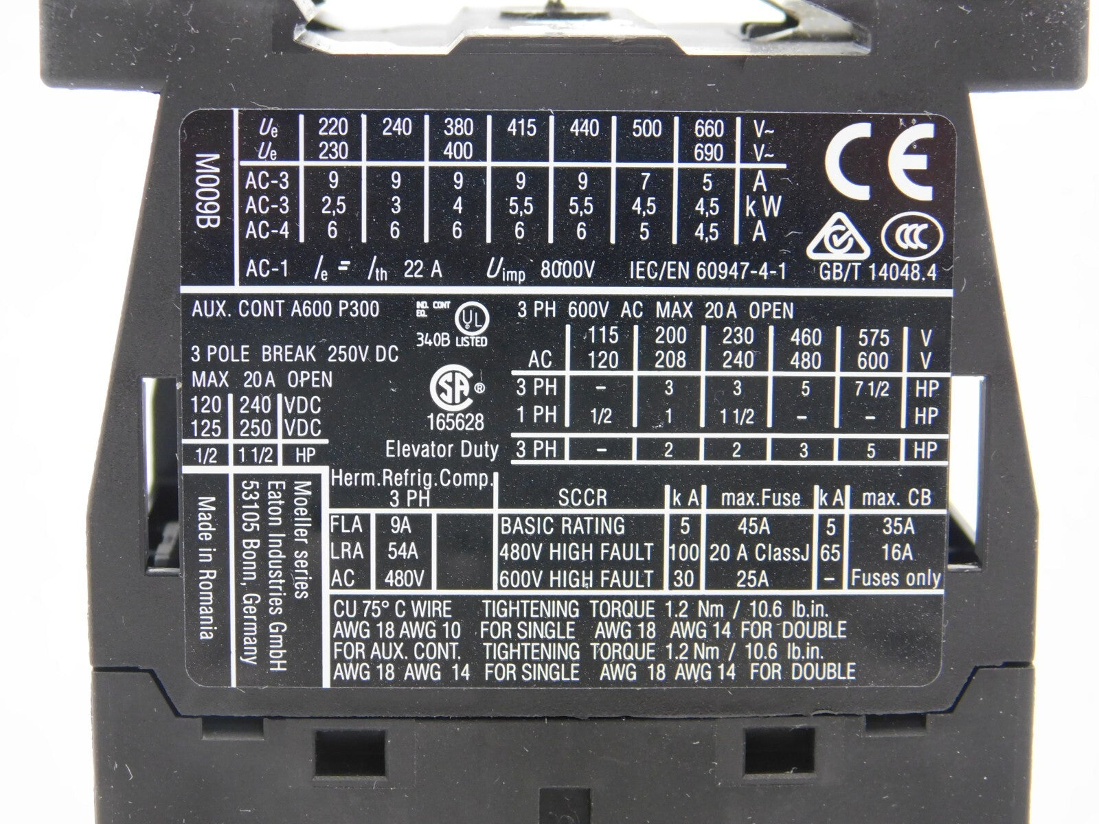 EATON Schütz DILM9-10 4KW