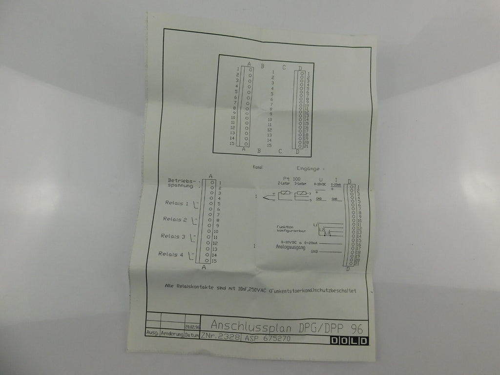 DOLD Elektronikregler für Kochkessel  DPG 96C ASP 675270 230V +/- 10% 50/60Hz