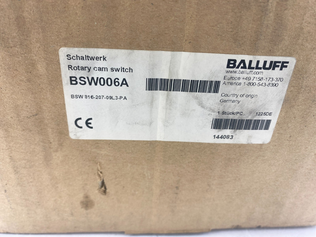 BALLUFF BSW006A BSW 816-207-09L3-PA